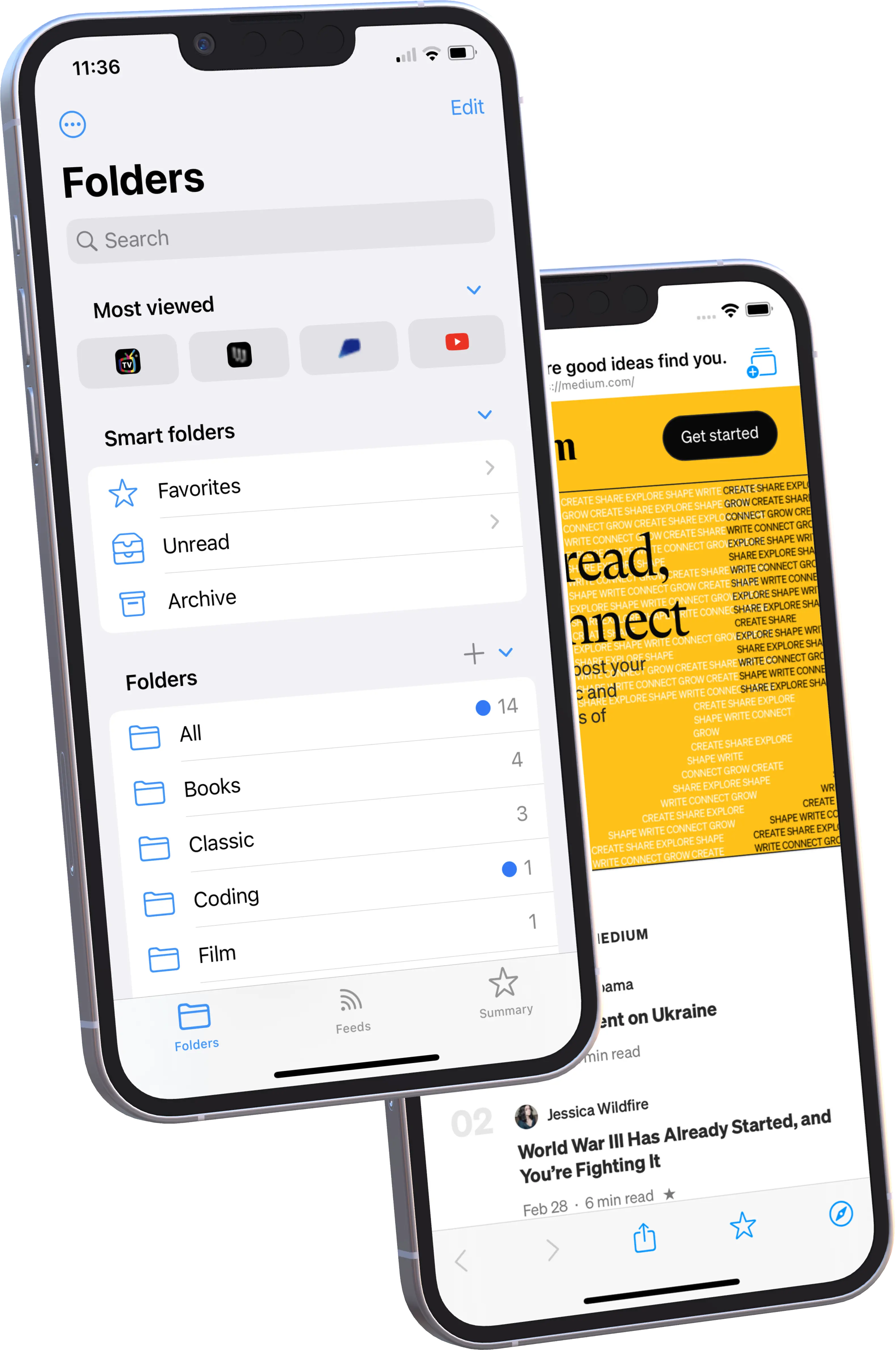 Linkboard bookmarks and rss feeds